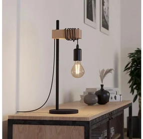 Eglo 32918 - Stolná lampa TOWNSHEND 1xE27/10W/230V EG32918