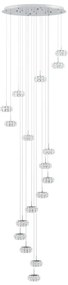 Eglo 39546 - LED Stmievateľný luster na lanku CORLIANO 17xLED/4,5W/230V