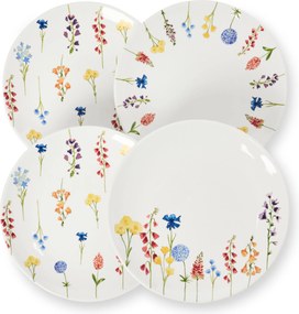 Dezertné taniere s dekorom, 4 ks