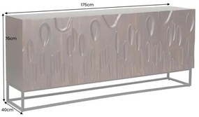 Komoda 45596 Dune 175cm Drevo Orech Tmavo hnedá  - Komfort-nábytok