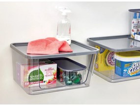 Vnútorný úložný box s vekom z recyklovaného plastu iD Wallspace – iDesign