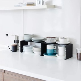 Čierna kovová prídavná polička 30,5x14 cm Tower – YAMAZAKI