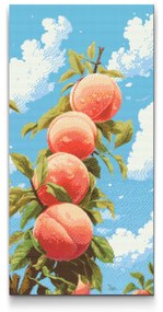 Gario Diamantové maľovanie Sladké broskyne Rozmery: 40 x 80 cm, Rámovanie: S vnútorným rámom, Diamanty: Štvorcové