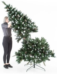 AmeliaHome Vianočný stromček Borovica so šiškami Lemmy, 120 cm