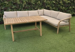 Hliníková rohová jedálenská súprava RAVONTI verzia rohu: pravý roh