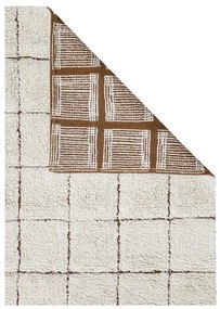 Krémový prateľný ručne tkaný bavlnený koberec 200x300 cm Mosaic – Lorena Canals