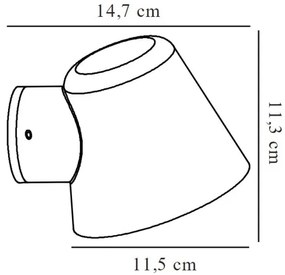 Nordlux - Vonkajšie nástenné svietidlo ALERIA 1xGU10/35W/230V IP44