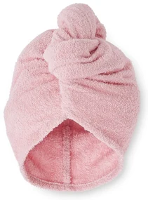 Ružové rýchloschnúce bavlnené uteráky na vlasy v súprave 2 ks 20x13 cm Quick Dry – Catherine Lansfield