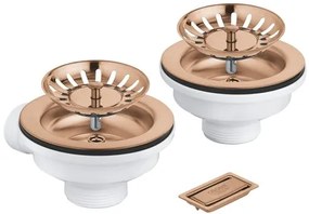 Výpusť k drezu GROHE kartáčovaný Warm Sunset 40997DL0