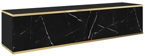 Skriňa RTV Oro 135 čierna mramor