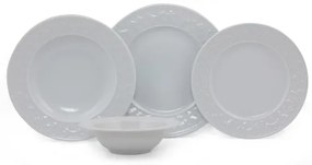 Jedálenská súprava 24 ks biela/porcelán