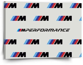 Sablio Obraz MPERFORMANCE biely vzor - 150x110 cm