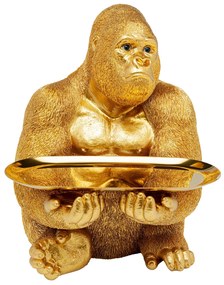 Gorila Butler dekorácia zlatá