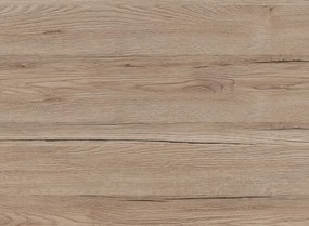 Úložný kontajner na kolieskach Cariba, dub san remo/biely