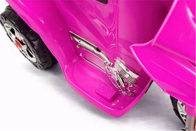 LEAN CARS Elektrická motorka pre deti HC8051 ružová so svetlami a zvukmi