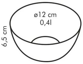 TESCOMA sklenená misa GIRO o 12 cm , 12 cm