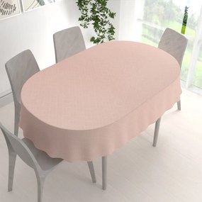 Biante Teflónový oválny obrus Milano TF-048 - svetlo ružový 120x140 cm