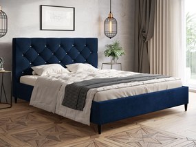 PROXIMA.store - Luxusná čalúnená posteľ FIONA ROZMER: 140 x 200 cm, FARBA NÔH: dub
