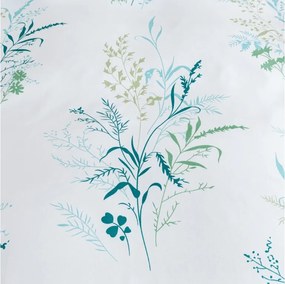 Mikroflanelové obliečky VERDELLE bielo-zelené Rozmer obliečky: 2 ks 70 x 90 cm | 200 x 220 cm