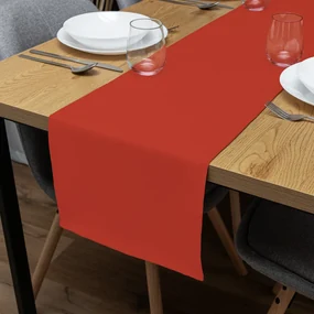 Biante Dekoračný behúň na stôl Rongo RG-088 Tehlovo červený 20x120 cm