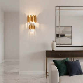 Toolight Toolight, nástenné svietidlo 2xE14, 312356, zlatá, OSW-04413