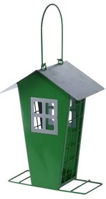 Kovové krmítko pre vtáky – zelené 21 cm