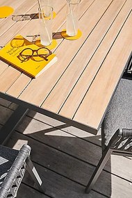 Hliníkový jedálenský stôl EMPERIA 220/340x110 cm (poškodený)