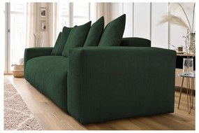 Zelená menčestrová pohovka 280 cm Voltaire – Bobochic Paris