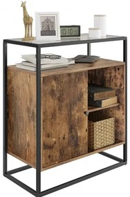 Skrinka so skleneným povrchom VASAGLE LSC12BX