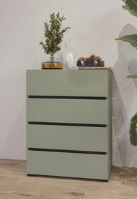 Komoda Crossroad G27 (borovica zelená + čierna). Akcia -10%. Vlastná spoľahlivá doprava až k Vám domov. 1118176