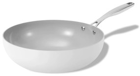 Elmich Nepriľnavá keramická Wok panvica Vital Ø 30 cm - krémovo biela