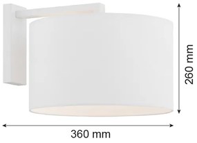 Argon 4294 - Nástenná lampa KARIN 1xE27/15W/230V biela