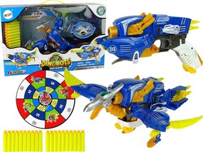 LEAN Toys Dinobots 2v1 Dinosaur Shotgun Blue Pterosaur Shield