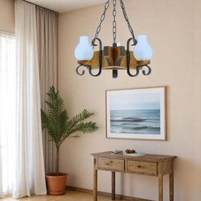 Brilagi - Luster na reťazi QUEEN 3xE14/40W/230V buk