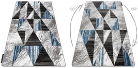 Koberec ALTER Nano trojuholníky, modrý