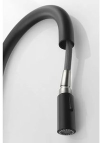 Sapho - Drezová batéria s vyťahovacou sprškou FLAWO matná čierna