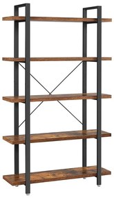 Knižnica NAVARO hnedá/čierna