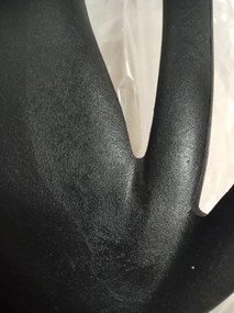 AKCIA Čierna plastová stolička KATO II. akosť