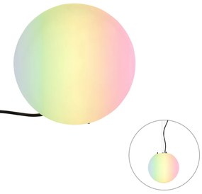 Inteligentná vonkajšia lampa biela 25 cm IP65 vrátane WiFi A60 - Nura