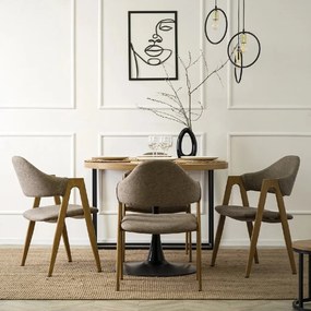 PROXIMA.store - Čalúnená jedálenska stolička RUIZ FARBA: sivá