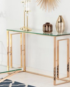 Konzolový stolík Eternic rose gold 120 x 40 x 80 cm