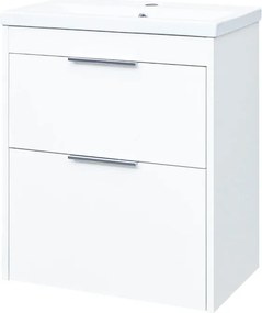 Mereo, Mereo Vigo, kúpeľňová skrinka s keramickým umývadlom 61 cm, biela, MER-CN311