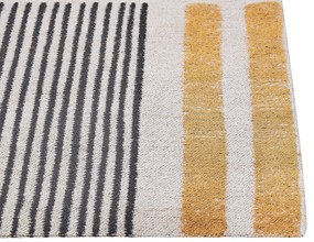 Bavlnený koberec 200 x 300 cm žltá/čierna KATRA Beliani