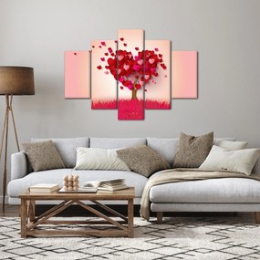 Obraz srdcového stromu (150x105 cm)