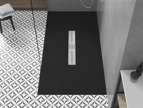 Mexen Toro, SMC obdĺžniková sprchová vanička 200 x 70 cm, čierna matná, 43707020