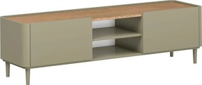 TV skrinka Elivo 170 cm na nožičkách - eukalyptus / dub baltic dune
