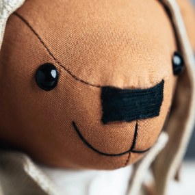 Detská stolná lampa Medveď hnedý vrátane LED - Charles