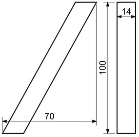 Domové čísla RICHTER 3D (HLINÍK), 3