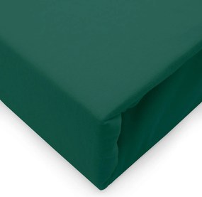 JERSEY PRESTIERADLO 180X200 CM, VÝŠKA 30 CM ZELENÉ