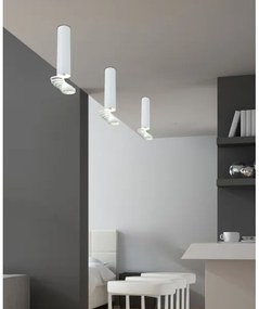 Prisadený luster TUBA 1xGU10/50W/230V biela